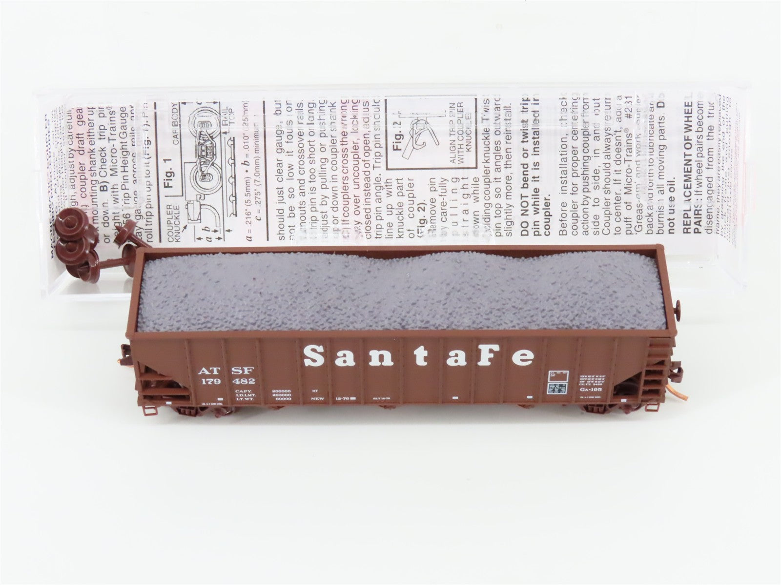 N Scale Micro-Trains MTL 108120.2 ATSF Santa Fe 3-Bay Open Hopper 179482