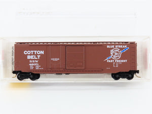 N Scale Micro-Trains MTL 33060 SSW Cotton Belt Blue Streak 50' Box Car 48071