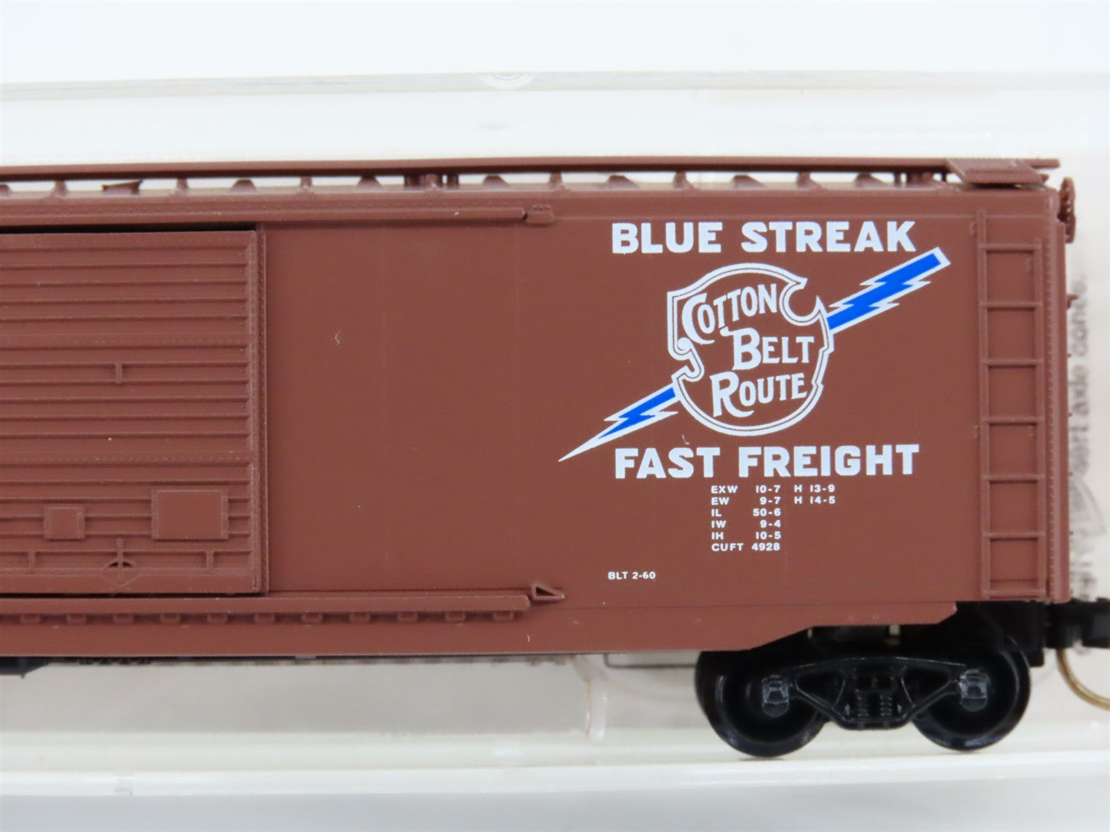 N Scale Micro-Trains MTL 33060 SSW Cotton Belt Blue Streak 50' Box Car 48071