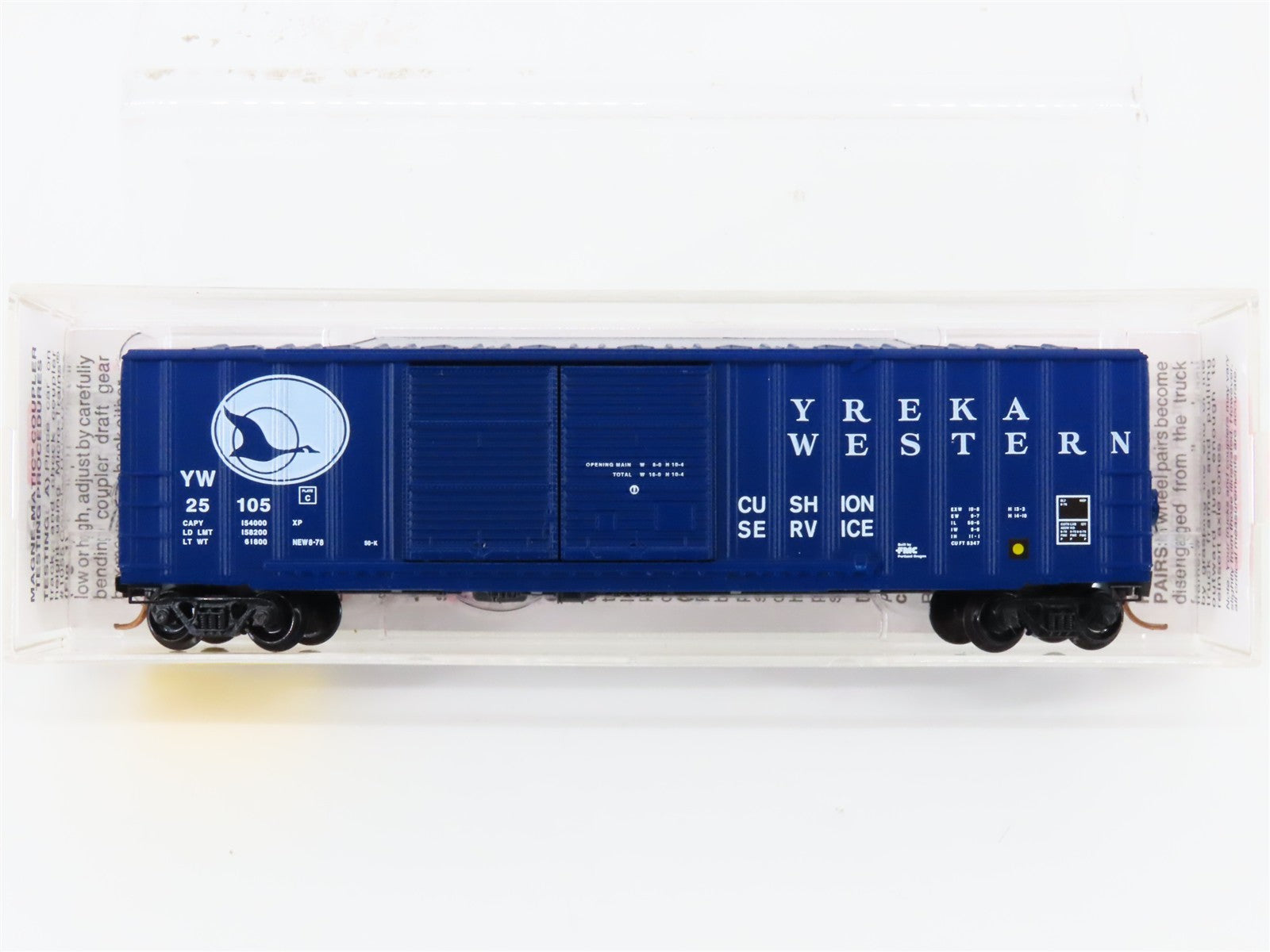N Scale Micro-Trains MTL 30020 YW Yreka Western 