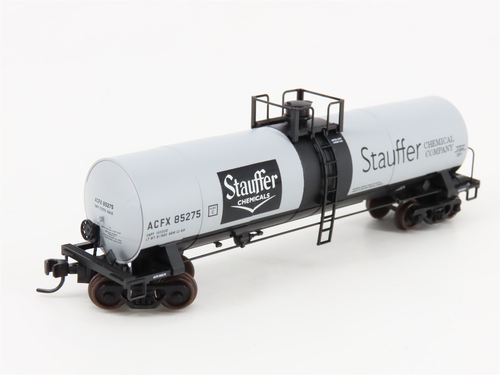 N Scale Atlas 40571 ACFX Stauffer Chemical 17,360 Gal. Tank Car 85275