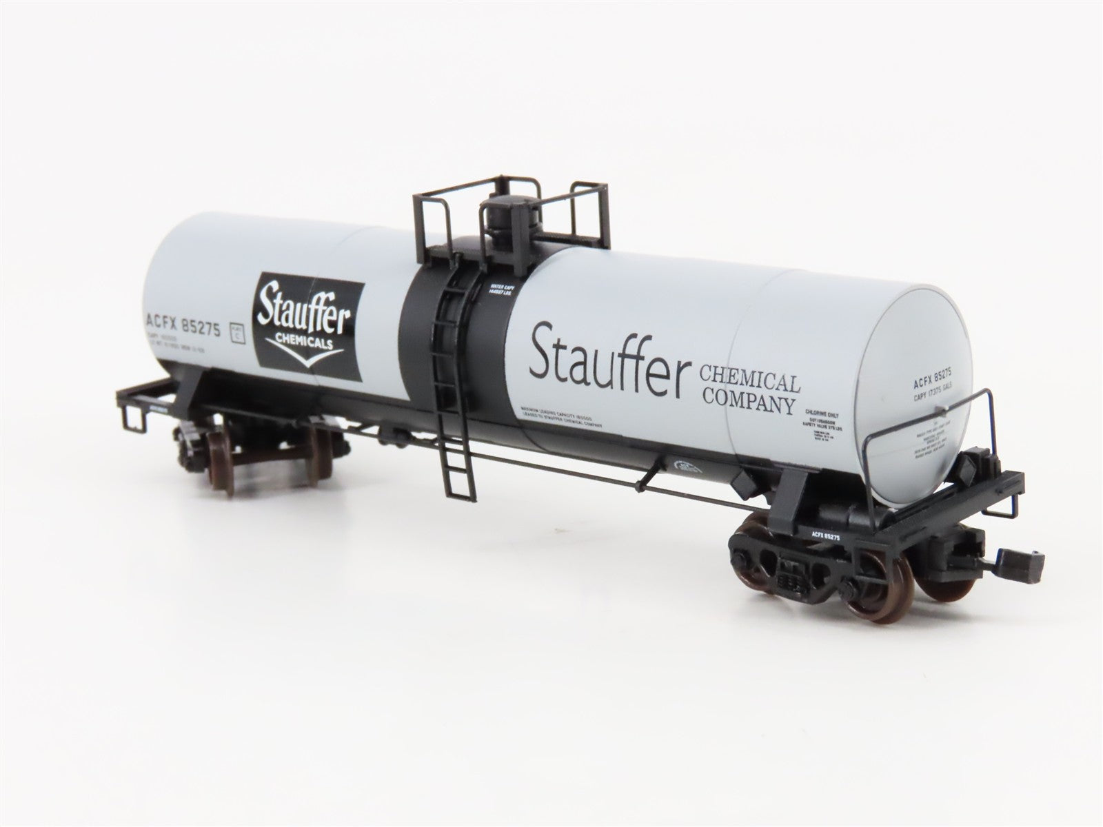 N Scale Atlas 40571 ACFX Stauffer Chemical 17,360 Gal. Tank Car 85275