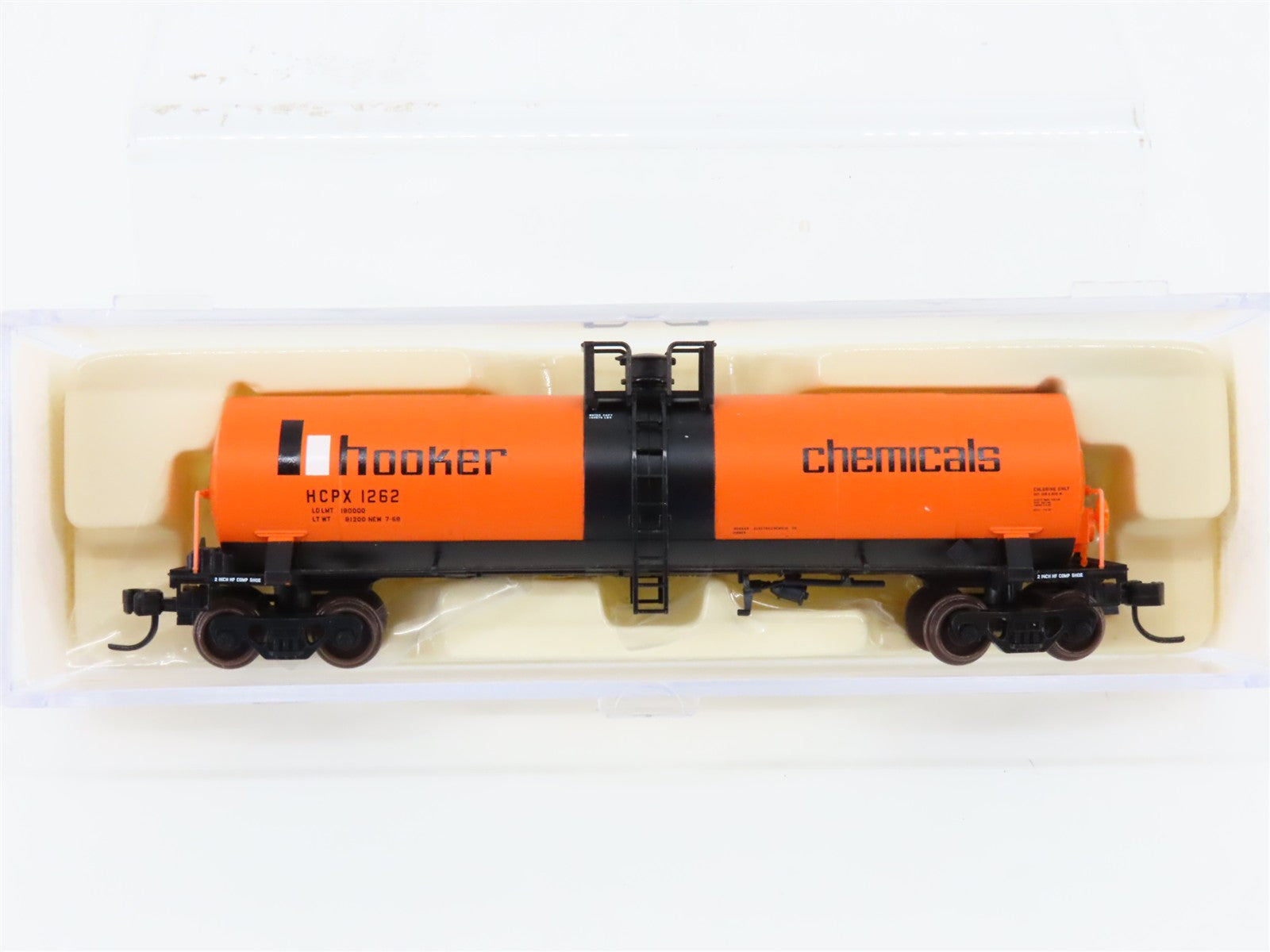 N Scale Atlas 40551 HCPX Hooker Chemical Tank Car 1262