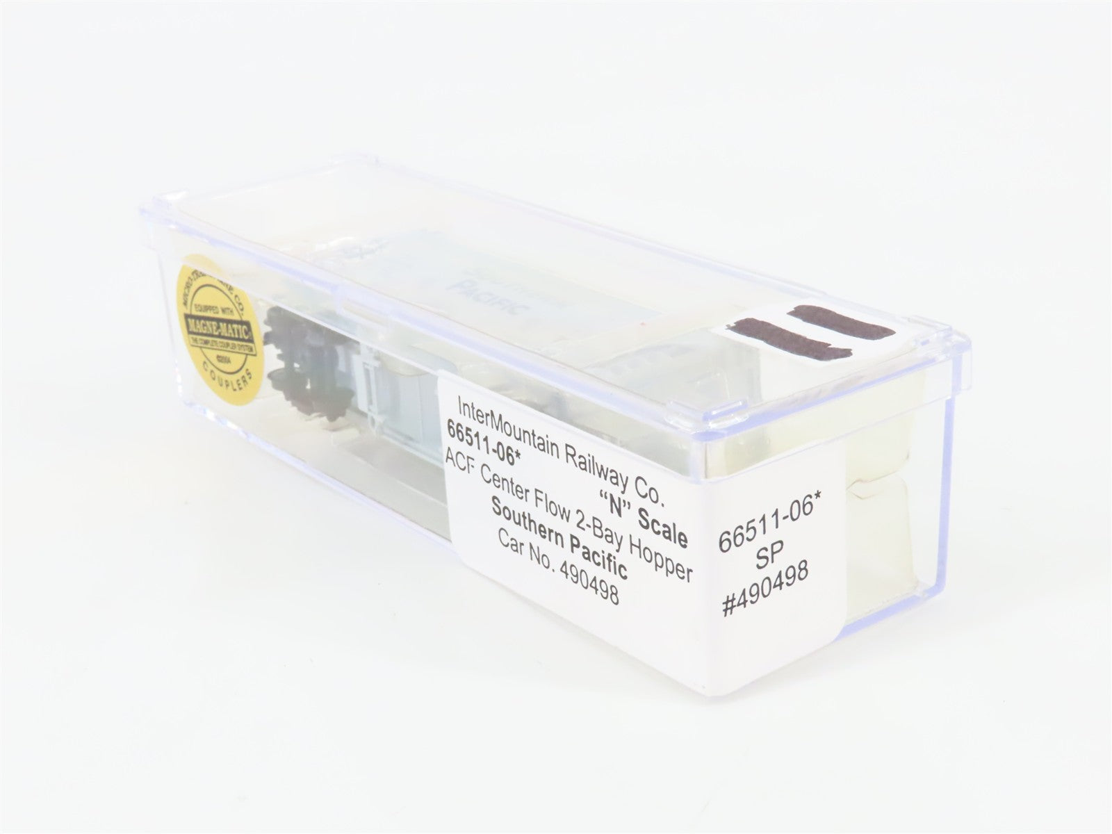 N Scale InterMountain 66511-06 SP Southern Pacific 2-Bay Hopper 490498