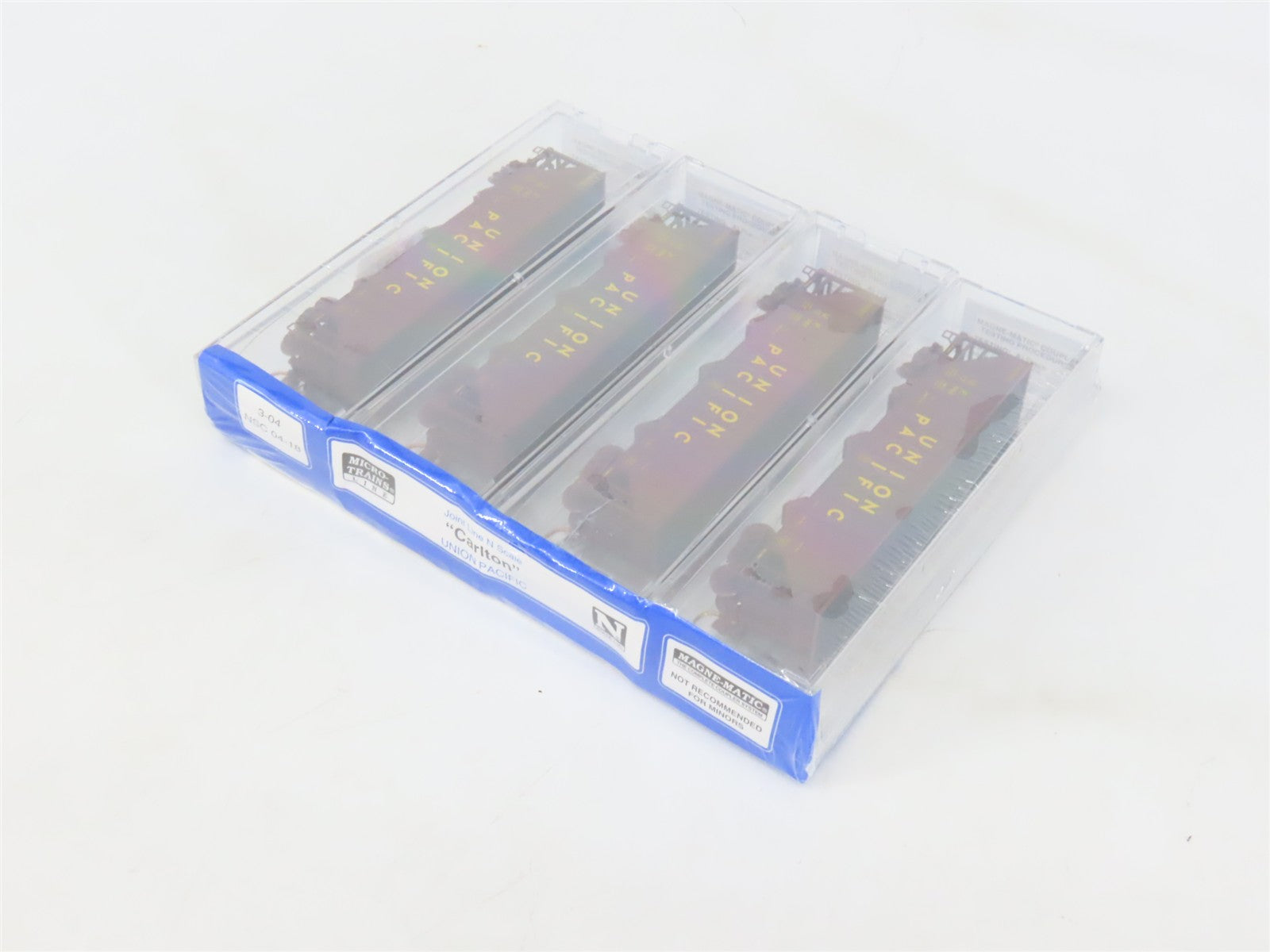 N Scale Micro-Trains MTL NSC 04-18 UP Union Pacific 3-Bay Hopper w/Load 4-Pack