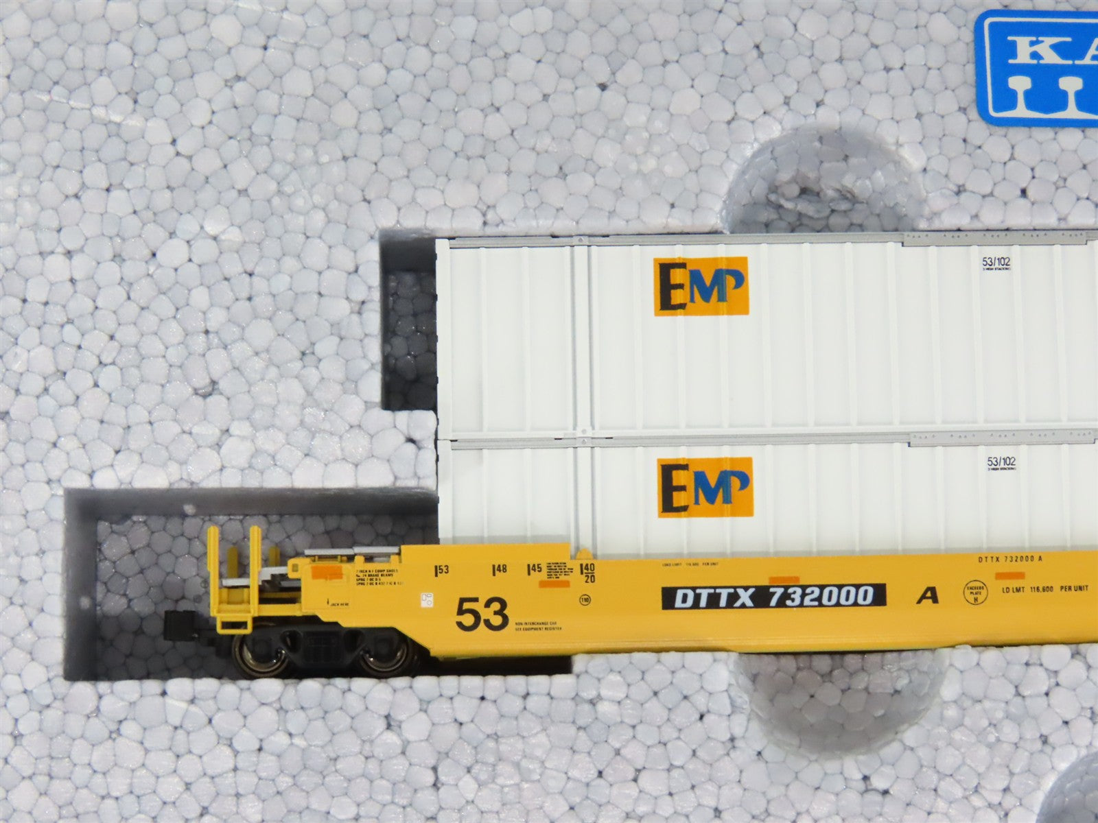 N Scale KATO 106-6116 #3 TTX Gunderon MAXI-IV Double Stack 3-Unit Car