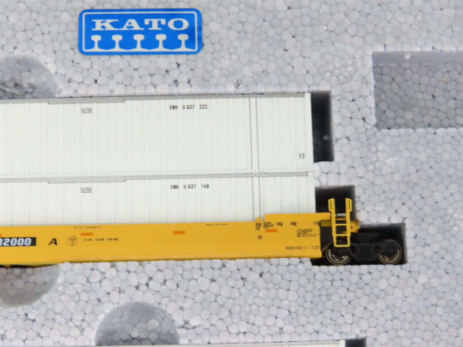 N Scale KATO 106-6116 #3 TTX Gunderon MAXI-IV Double Stack 3-Unit Car