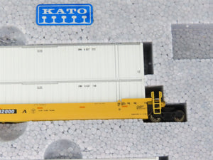 N Scale KATO 106-6116 #3 TTX Gunderon MAXI-IV Double Stack 3-Unit Car