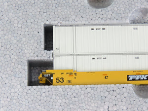 N Scale KATO 106-6116 #3 TTX Gunderon MAXI-IV Double Stack 3-Unit Car