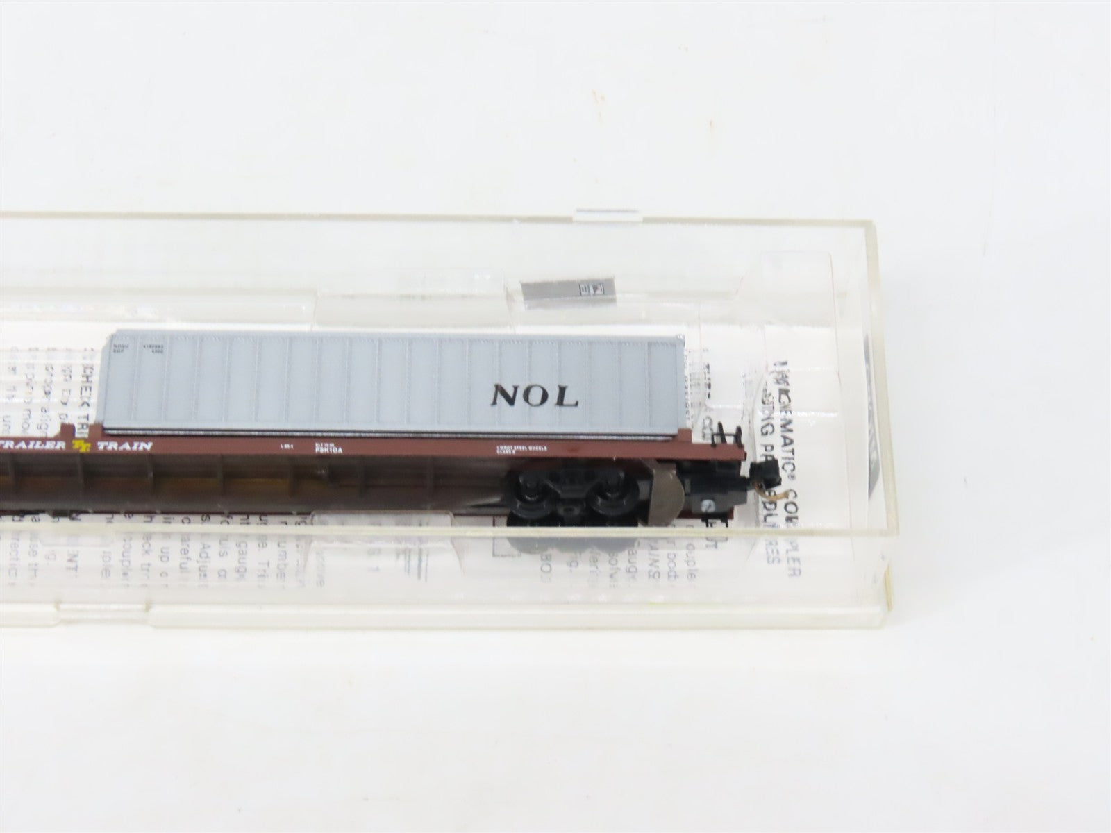 N Scale Micro-Trains MTL 72223 TTAX Trailer Train 89' Flatcar #972210 wContainer