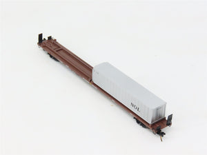 N Scale Micro-Trains MTL 72223 TTAX Trailer Train 89' Flatcar #972210 wContainer