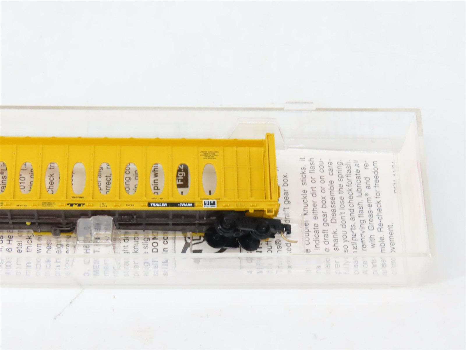 N Scale Micro-Trains MTL 53020 TTZX Trailer Train 60' Centerbeam Flatcar #86090