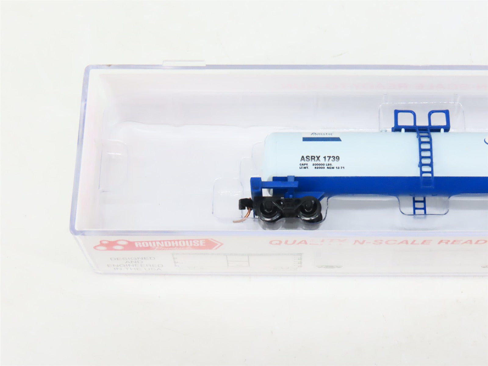 N Scale Roundhouse 8380 ASRX Domino Sugar 50' Modern Tankcar #1739
