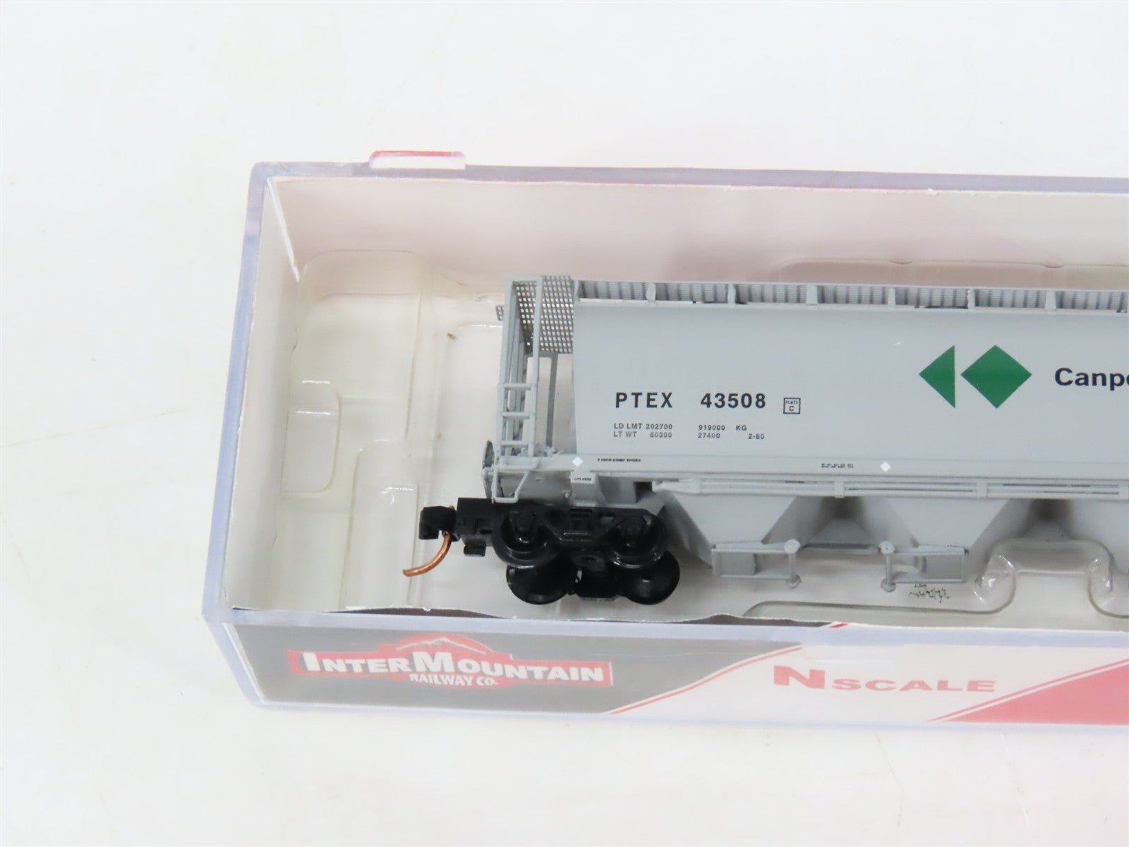 N Scale Intermountain 65214-13 PTEX Canpotex Cylindrical Hopper #43508