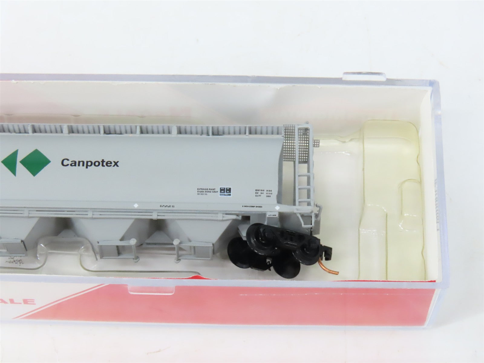 N Scale Intermountain 65214-13 PTEX Canpotex Cylindrical Hopper #43508
