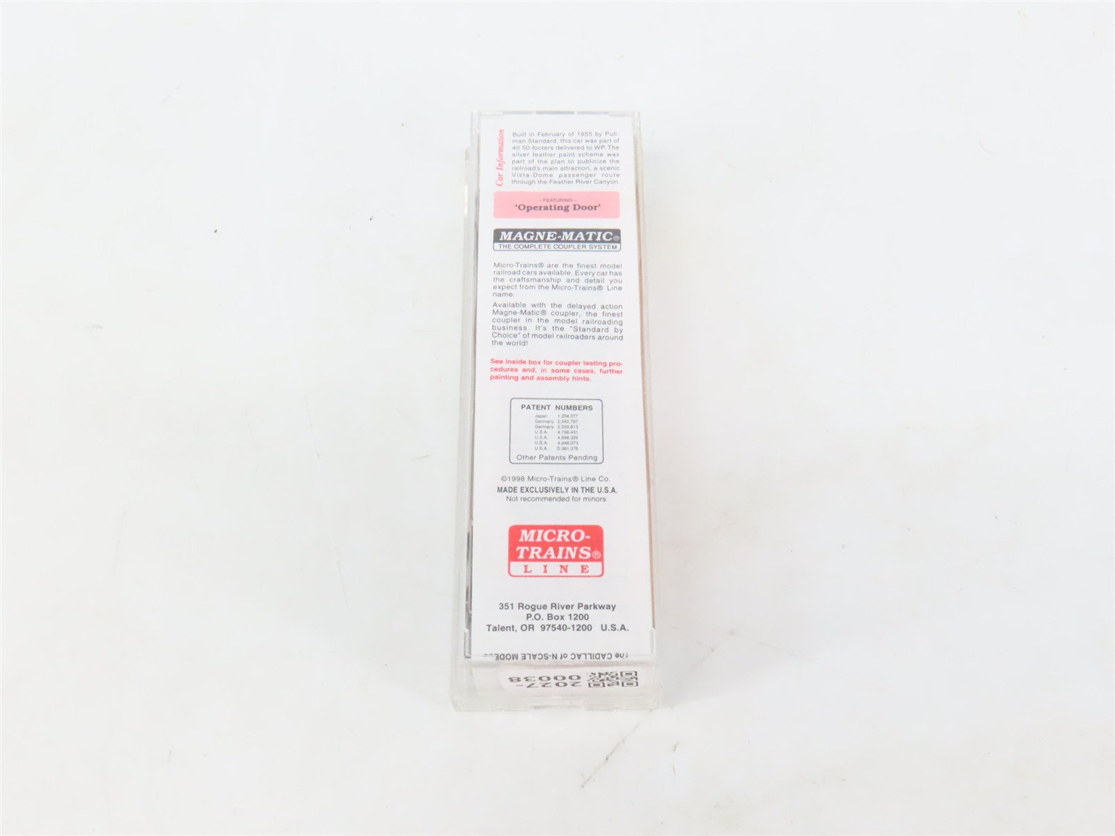N Scale Micro-Trains MTL 31290 WP Western Pacific 