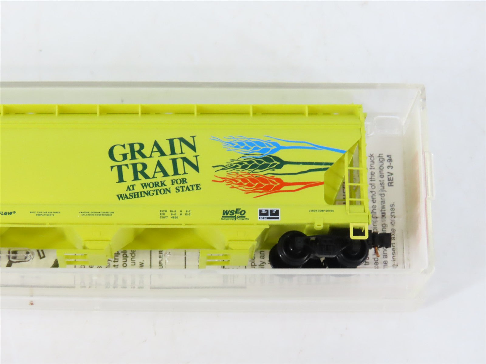 N Scale Micro-Trains MTL 94070 BLMR Grain Train 3-Bay Covered Hopper #1025