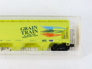 N Scale Micro-Trains MTL 94070 BLMR Grain Train 3-Bay Covered Hopper #1025