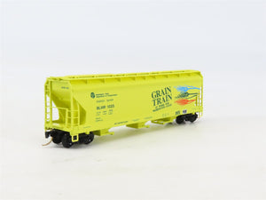 N Scale Micro-Trains MTL 94070 BLMR Grain Train 3-Bay Covered Hopper #1025