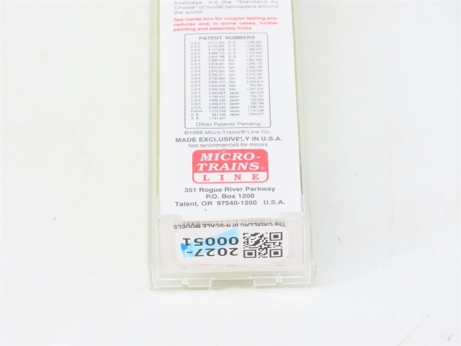 N Scale Micro-Trains MTL 94070 BLMR Grain Train 3-Bay Covered Hopper #1025