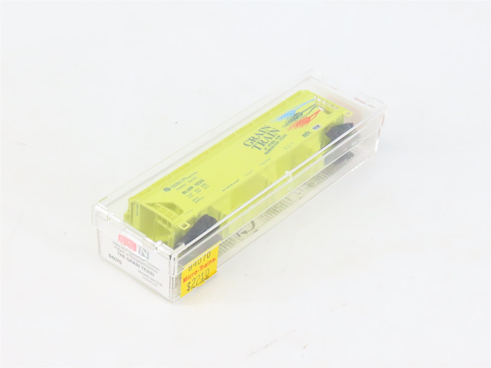 N Scale Micro-Trains MTL 94070 BLMR Grain Train 3-Bay Covered Hopper #1025
