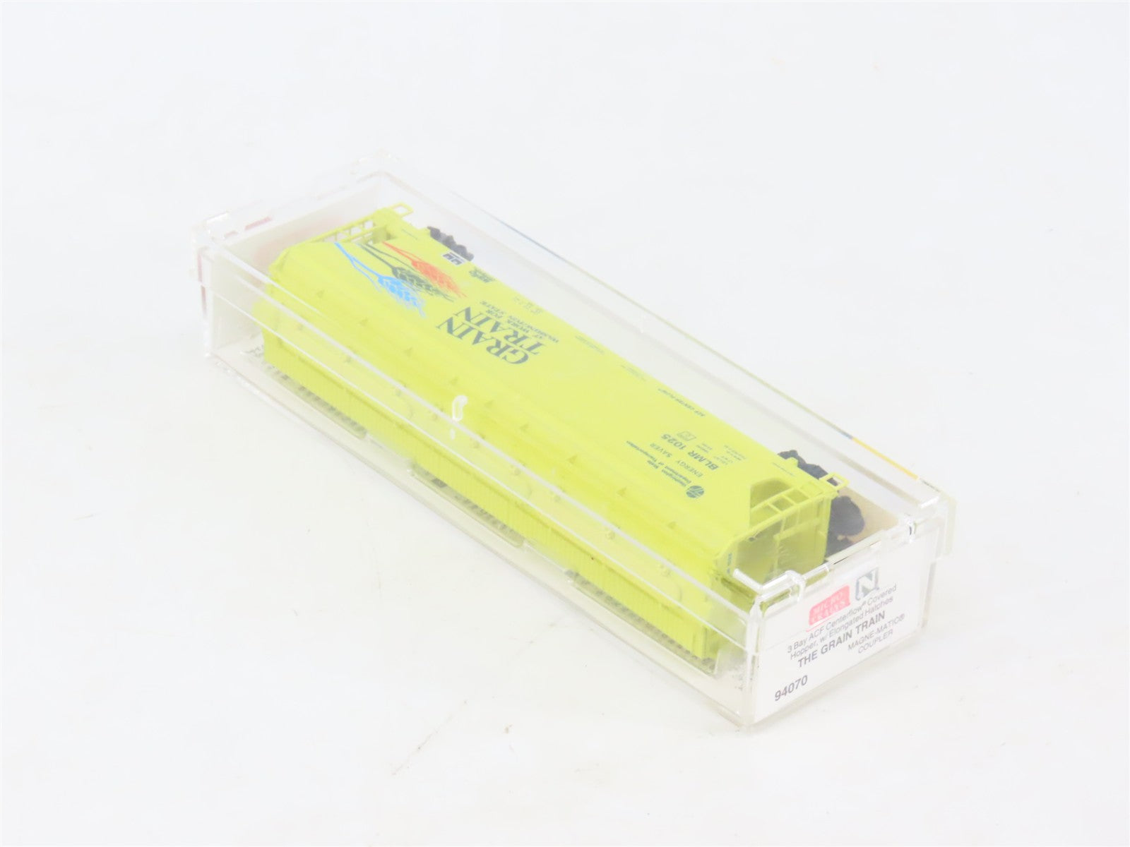N Scale Micro-Trains MTL 94070 BLMR Grain Train 3-Bay Covered Hopper #1025