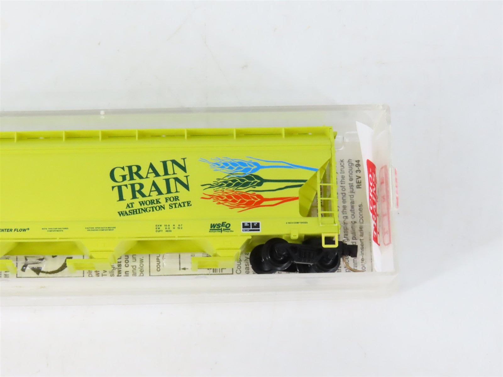 N Scale Micro-Trains MTL 94070 BLMR Grain Train 3-Bay Covered Hopper #1025