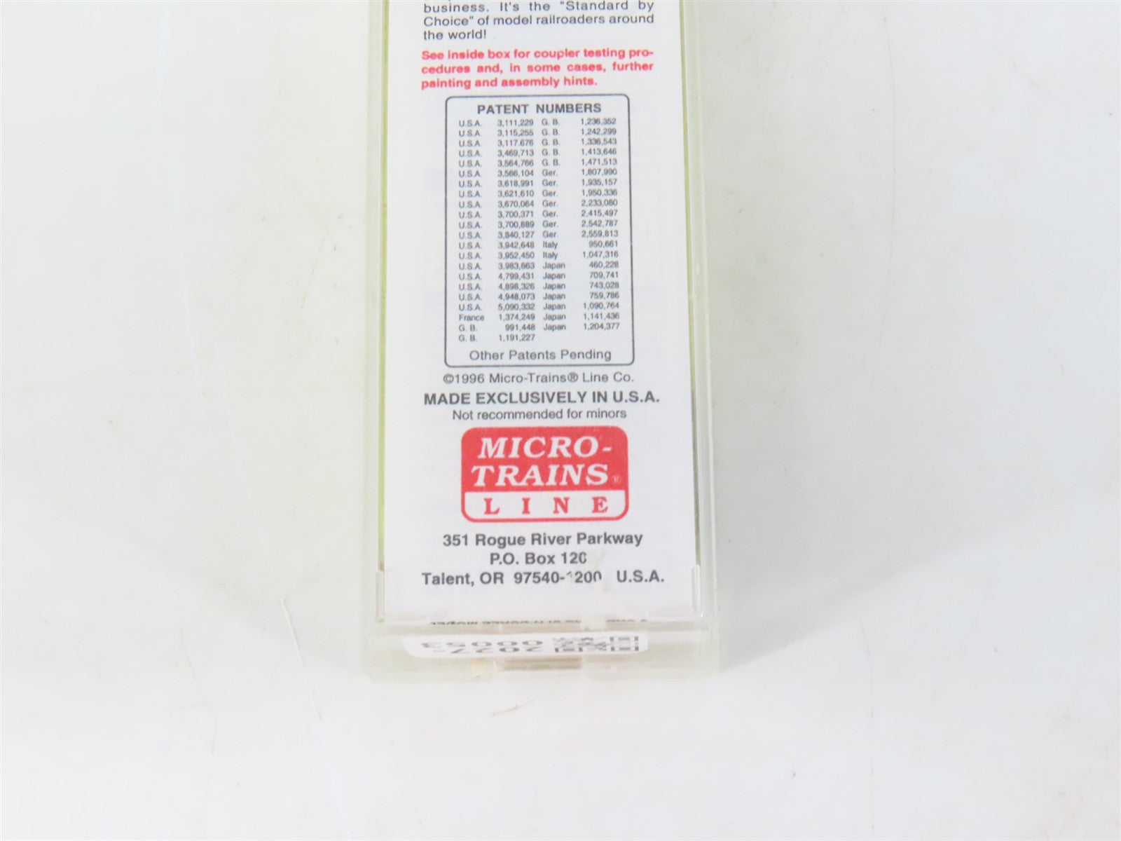 N Scale Micro-Trains MTL 94070 BLMR Grain Train 3-Bay Covered Hopper #1025