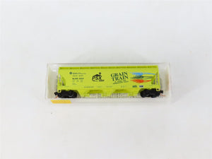 N Scale Micro-Trains MTL 94070 BLMR Grain Train 3-Bay Covered Hopper #2004