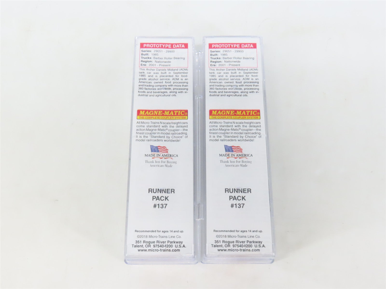 N Scale Micro-Trains MTL 99300137 ADMX 56' General Tankcar 3-Car Runner Pack