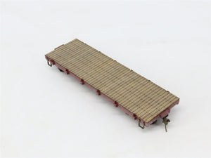 On30 Scale Bachmann 27399 Unlettered Flatcar Weathered