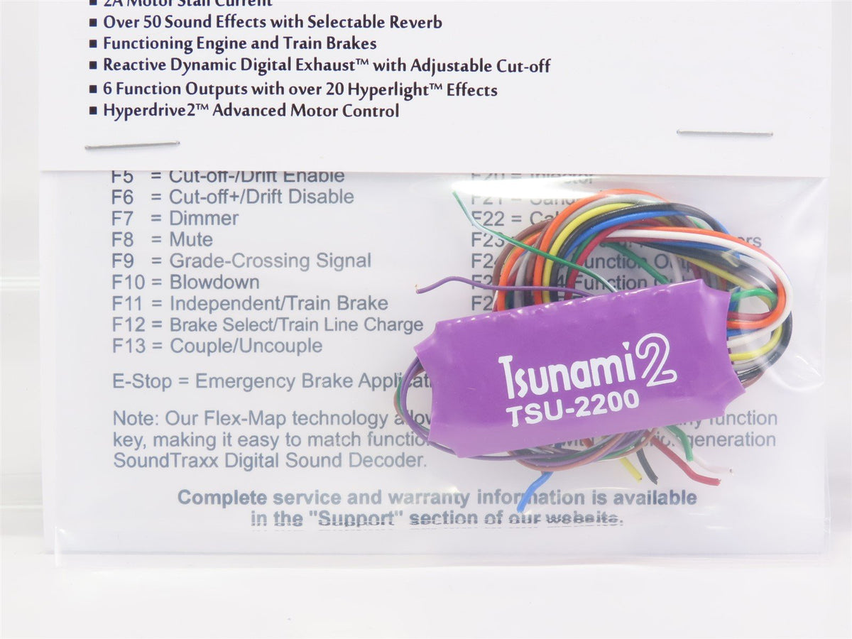 Soundtraxx Tsunami 2 TSU-2200 884007 Steam-2 DCC / SOUND Decoder 6-Fun ...