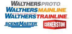 N and HO Scale Walthers Model Trains company logo