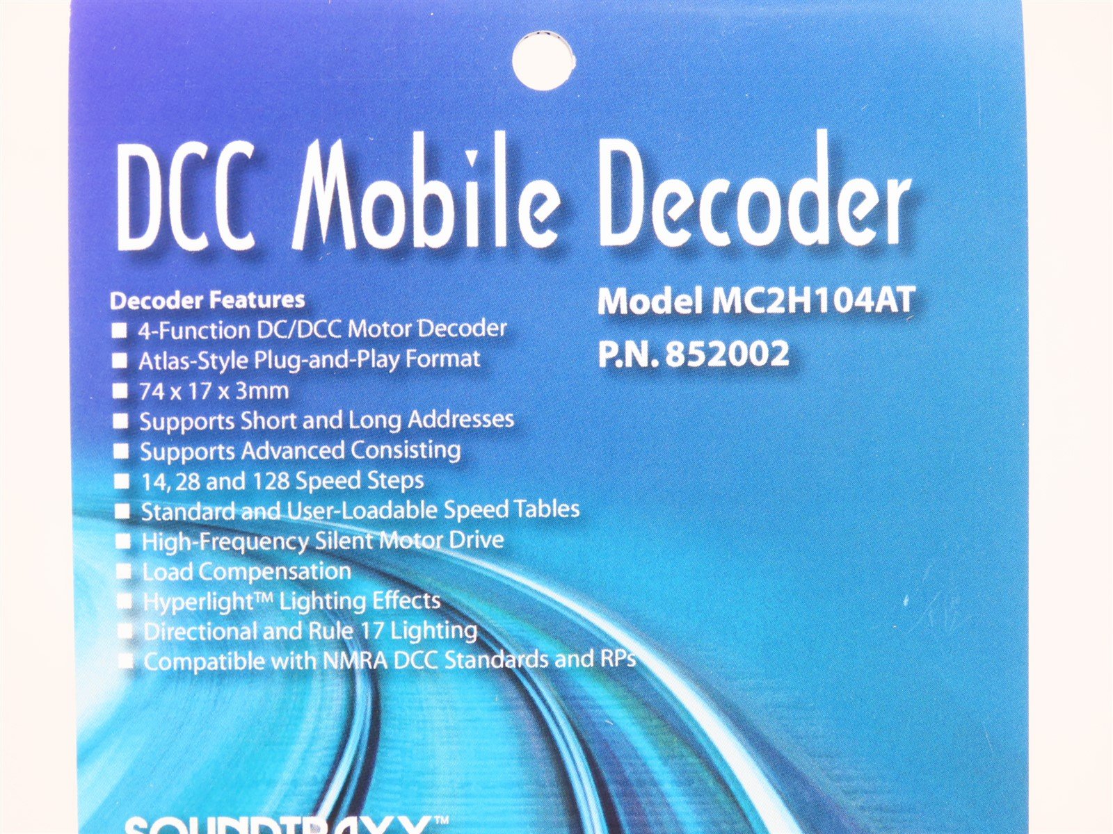Soundtraxx 852002 MC2H104AT 4-Function DCC Mobile Decoder Atlas Style 1-Amp