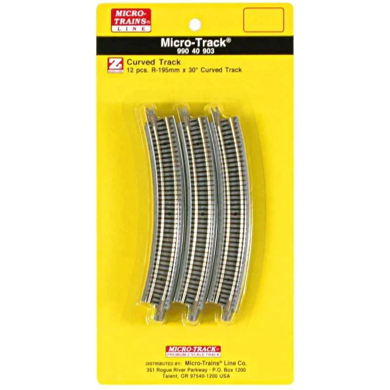 Z Scale MTL Micro-Trains 99040903 Curved Track R-195mm 30 Degree (12 pcs)
