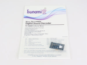 Soundtraxx Tsunami 2 TSU-21PNEM 886003 ELECTRIC MODELS DCC / SOUND Decoder