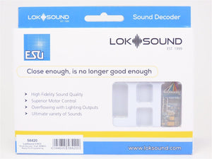 ESU LokSound 58420 V5 8-pin NEM652 Blank HO DCC Sound Decoder