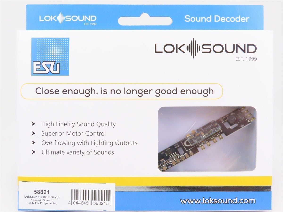 ESU LokSound 58821 V5 Direct DCC Sound Decoder Blank for O &amp; HO
