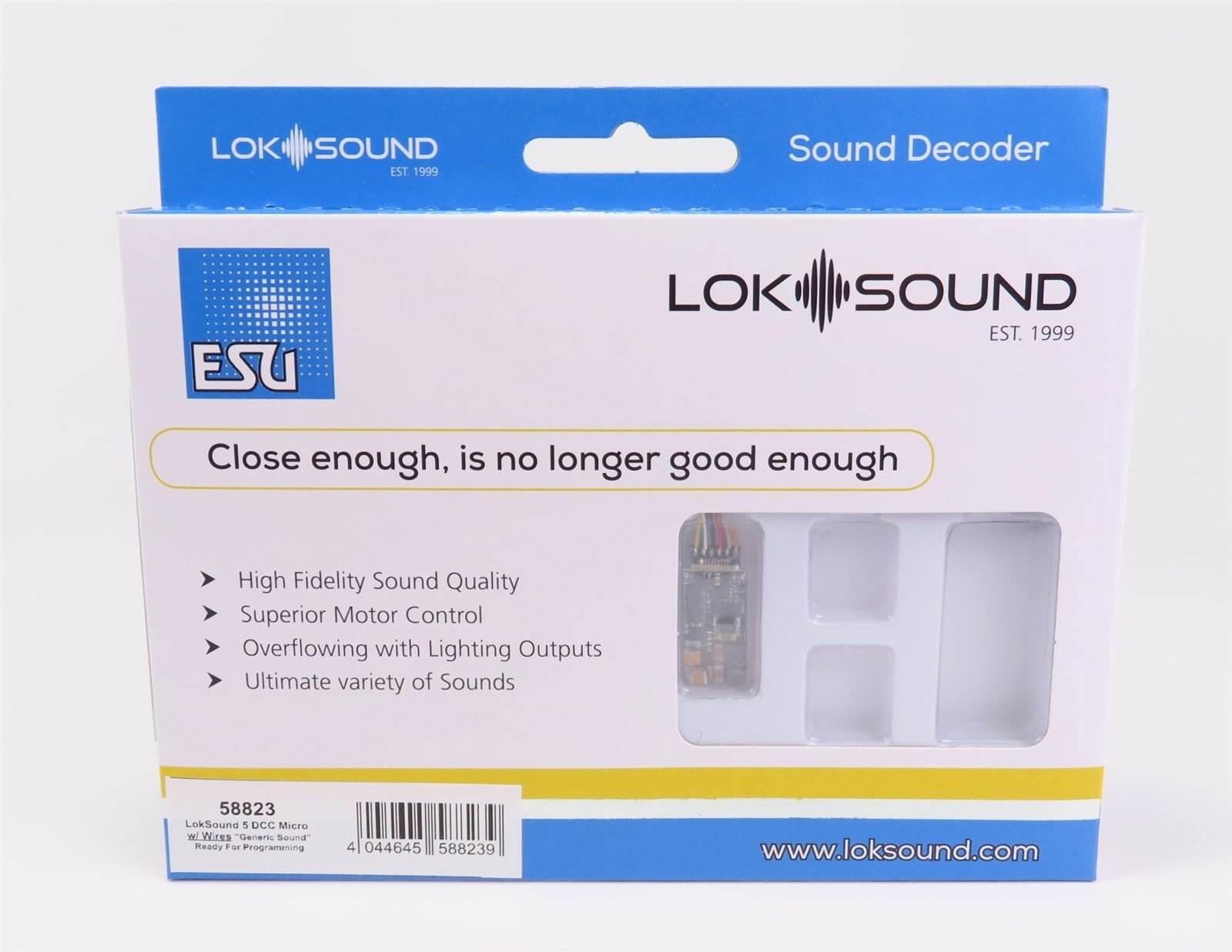 ESU LokSound 58823 V5 MICRO N / HO DCC Sound Decoder w/ Wires