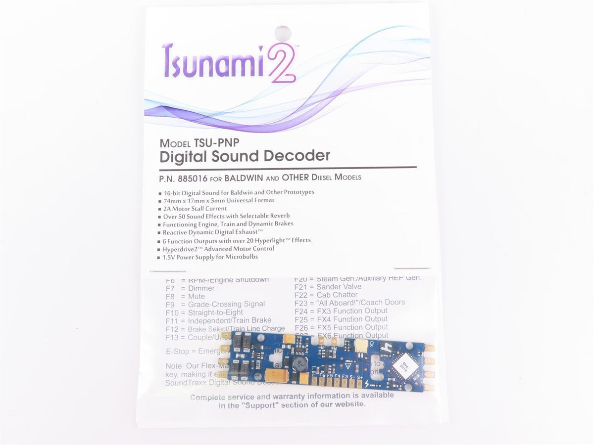 Soundtraxx Tsunami 2 TSU-PNP 885016 DCC / SOUND Decoder for BALDWIN Diesels