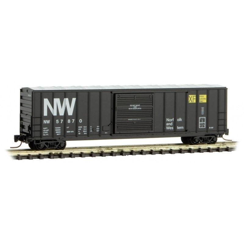 Z Scale Micro-Trains MTL 51000482 NW Norfolk Western 50&#39; Rib Side Box Car #57870