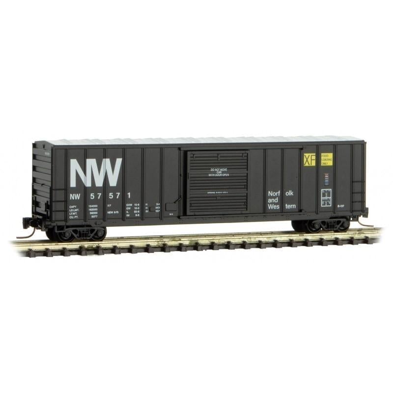 Z Scale Micro-Trains MTL 51000481 NW Norfolk Western 50&#39; Rib Side Box Car #57571