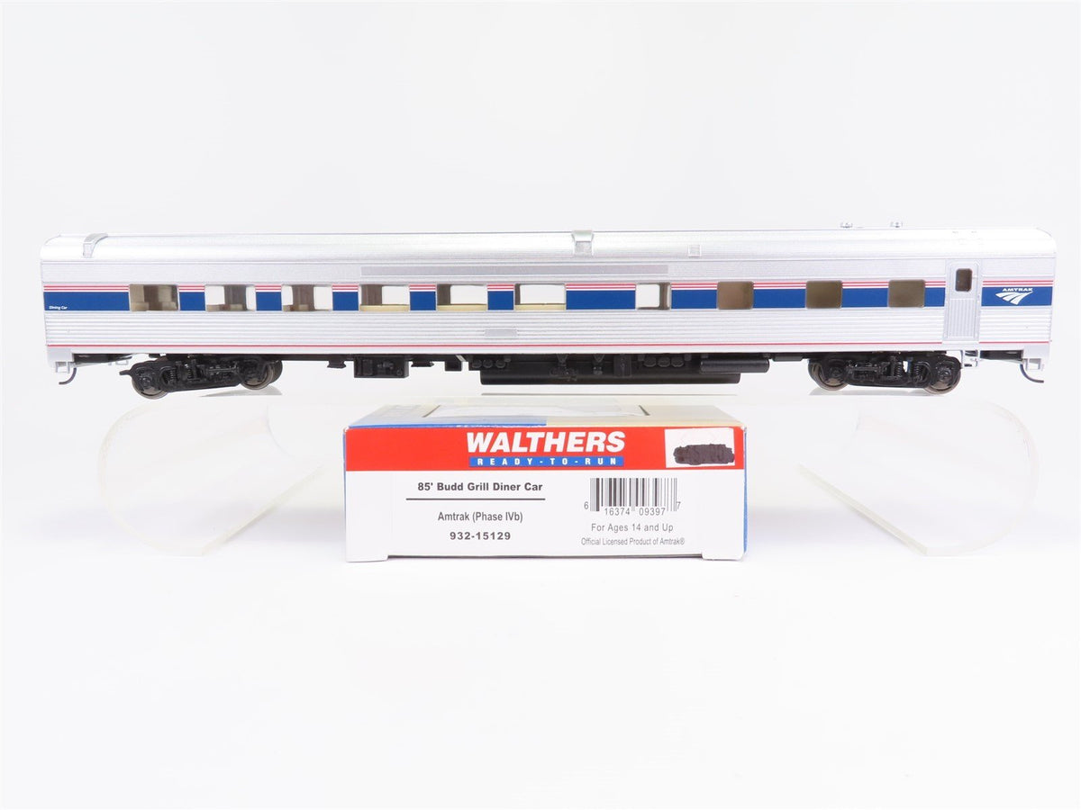 HO Scale WALTHERS 932-15129 Amtrak (Phase IVb) 85&#39; Budd Grill Diner Passenger