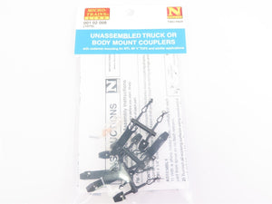N Scale Micro-Trains MTL 00102008 Unassembled Trucks or Body Mount Couplers