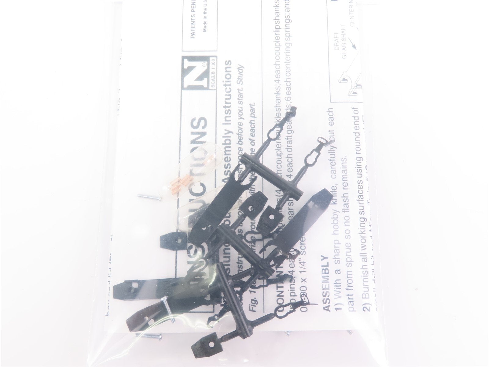 N Scale Micro-Trains MTL 00102008 Unassembled Trucks or Body Mount Couplers