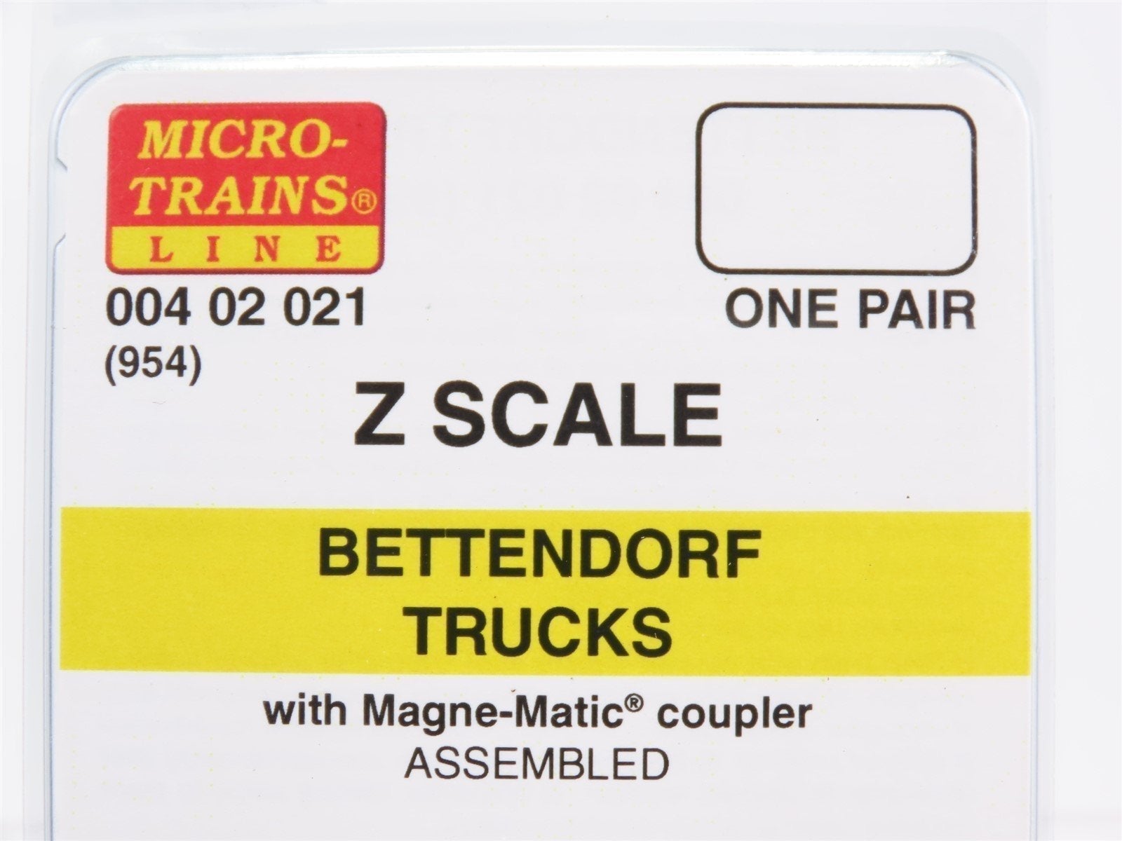 Z Scale Micro-Trains MTL 00402021 Bettendorf Trucks w/ Magne-Matic Couplers