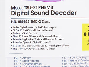 Soundtraxx Tsunami 2 885823 TSU-21PNEM8 EMD-2 Diesel DCC / SOUND Decoder