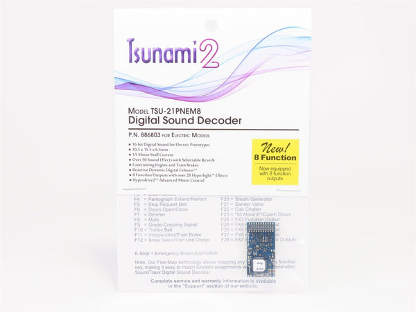 Soundtraxx Tsunami 2 886803 TSU-21PNEM8 Electric DCC / SOUND Decoder 8 ...