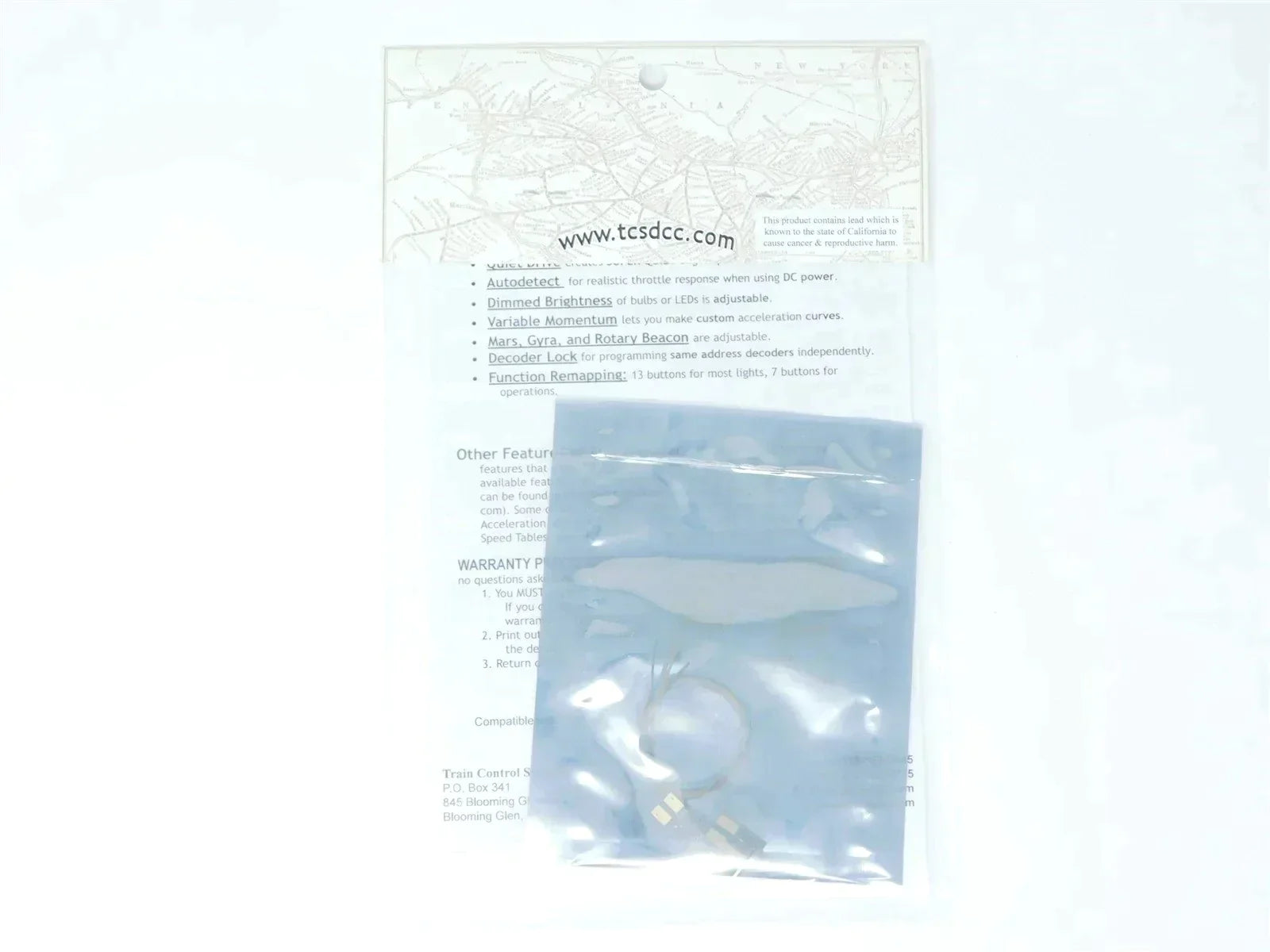 TCS 1278 CN 2-Function N Scale DCC Drop-in Decoder: Atlas, Kato & Intermountain