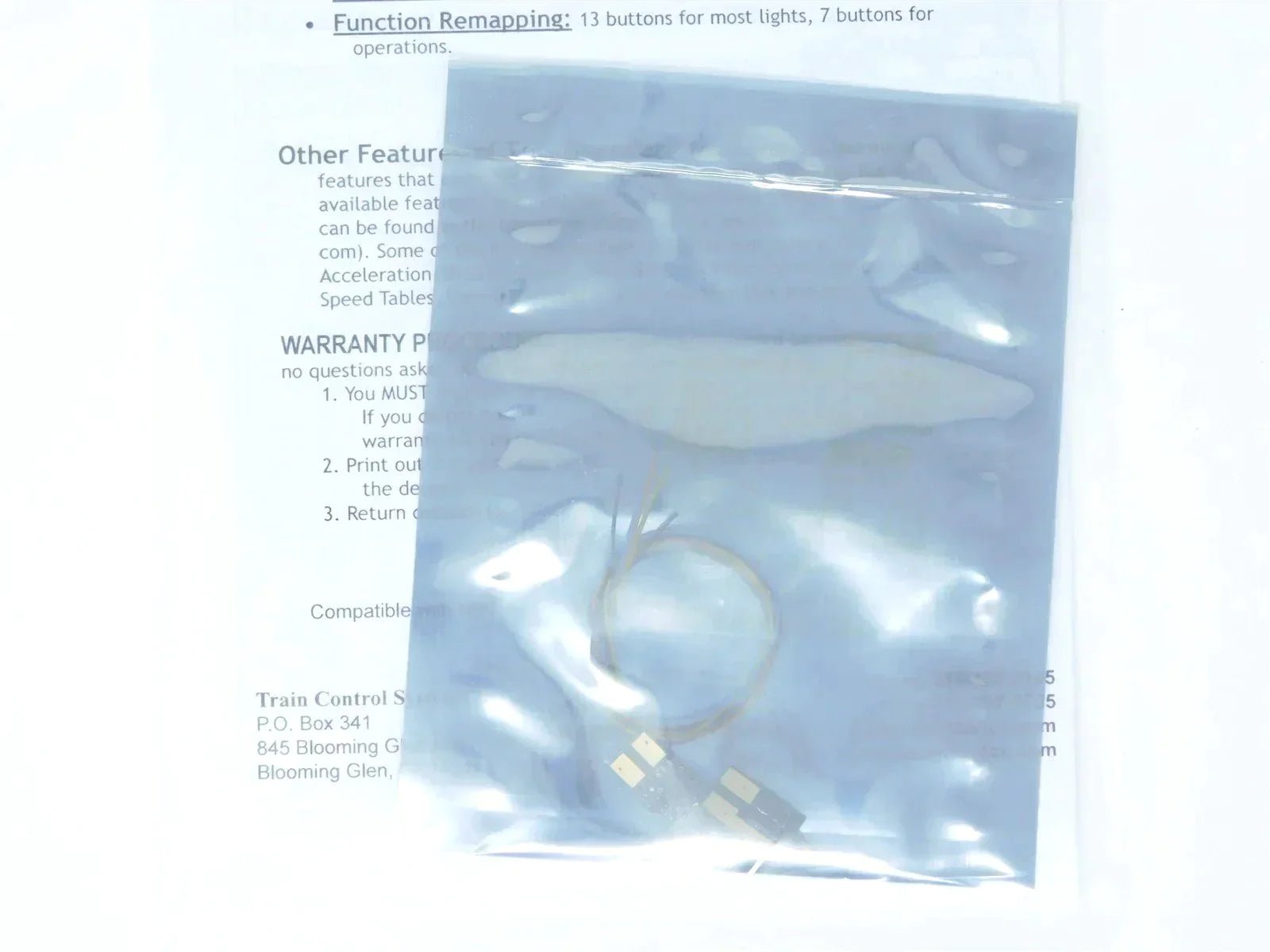 TCS 1278 CN 2-Function N Scale DCC Drop-in Decoder: Atlas, Kato & Intermountain